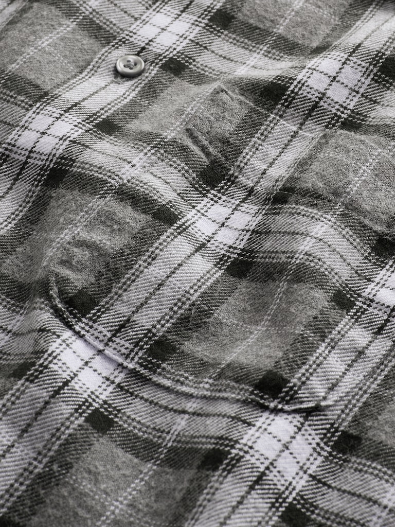 Organic Cotton Relaxed Flannel Shirt