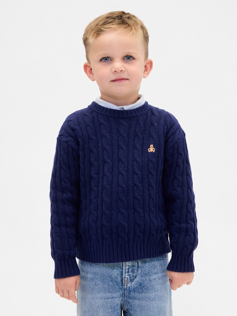 Baby & Toddler CashSoft Cable-Knit Sweater