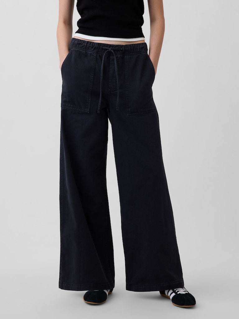 Mid Rise Easy Baggy Pants