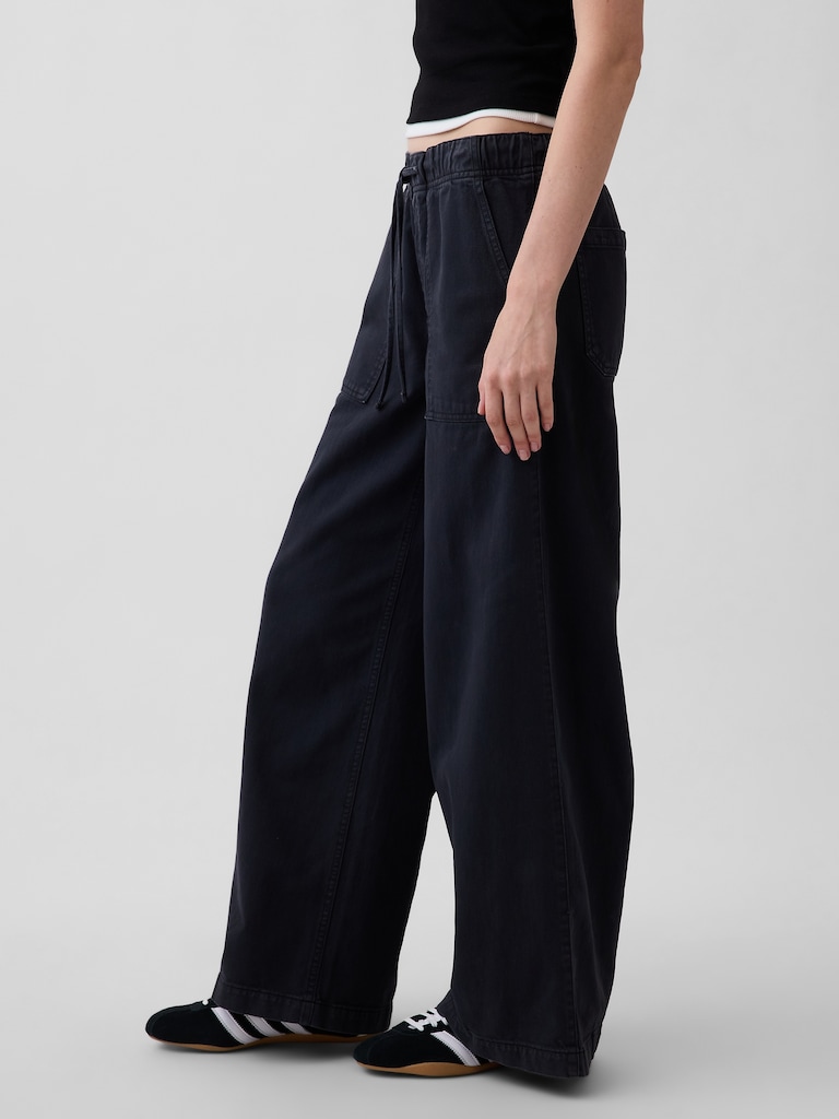 Mid Rise Easy Baggy Pants