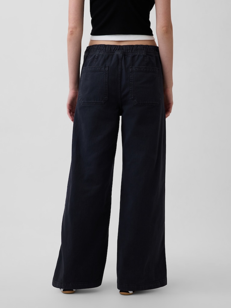 Mid Rise Easy Baggy Pants