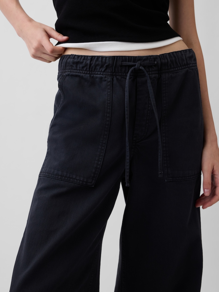 Mid Rise Easy Baggy Pants