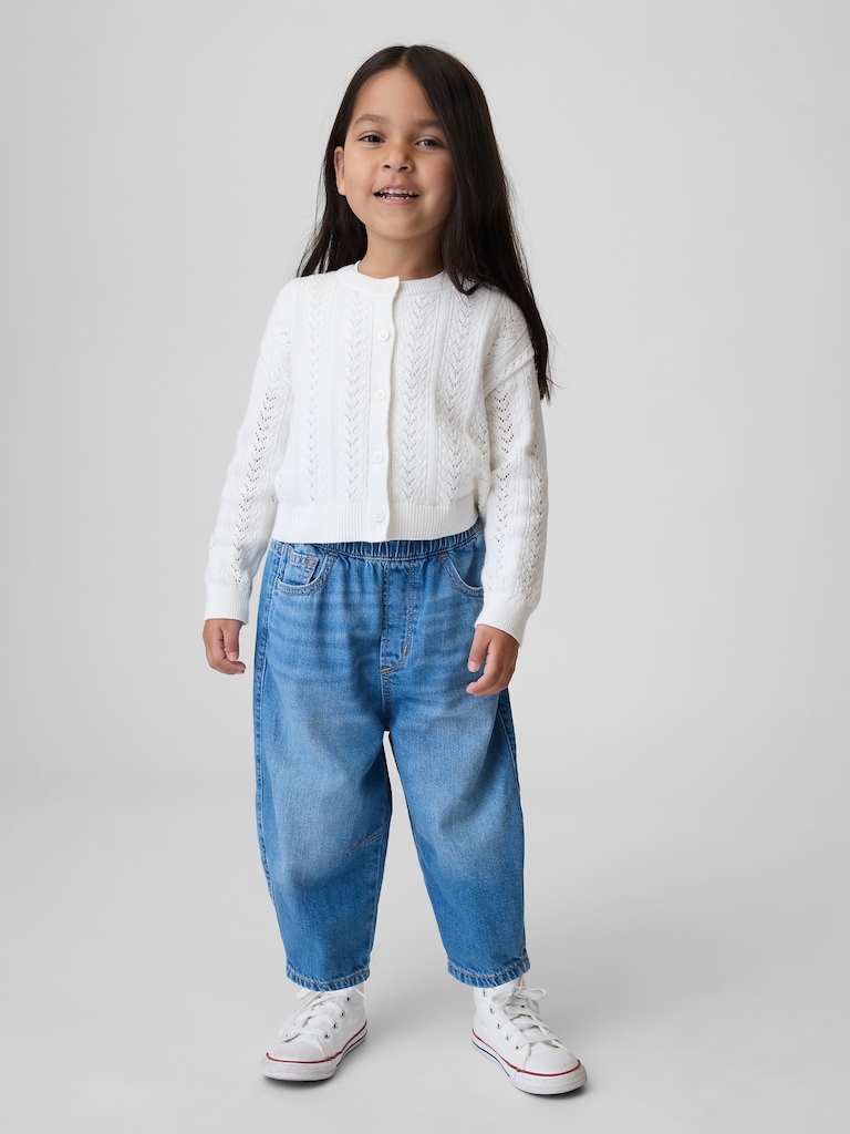 Baby & Toddler Pull-on Barrel Jeans