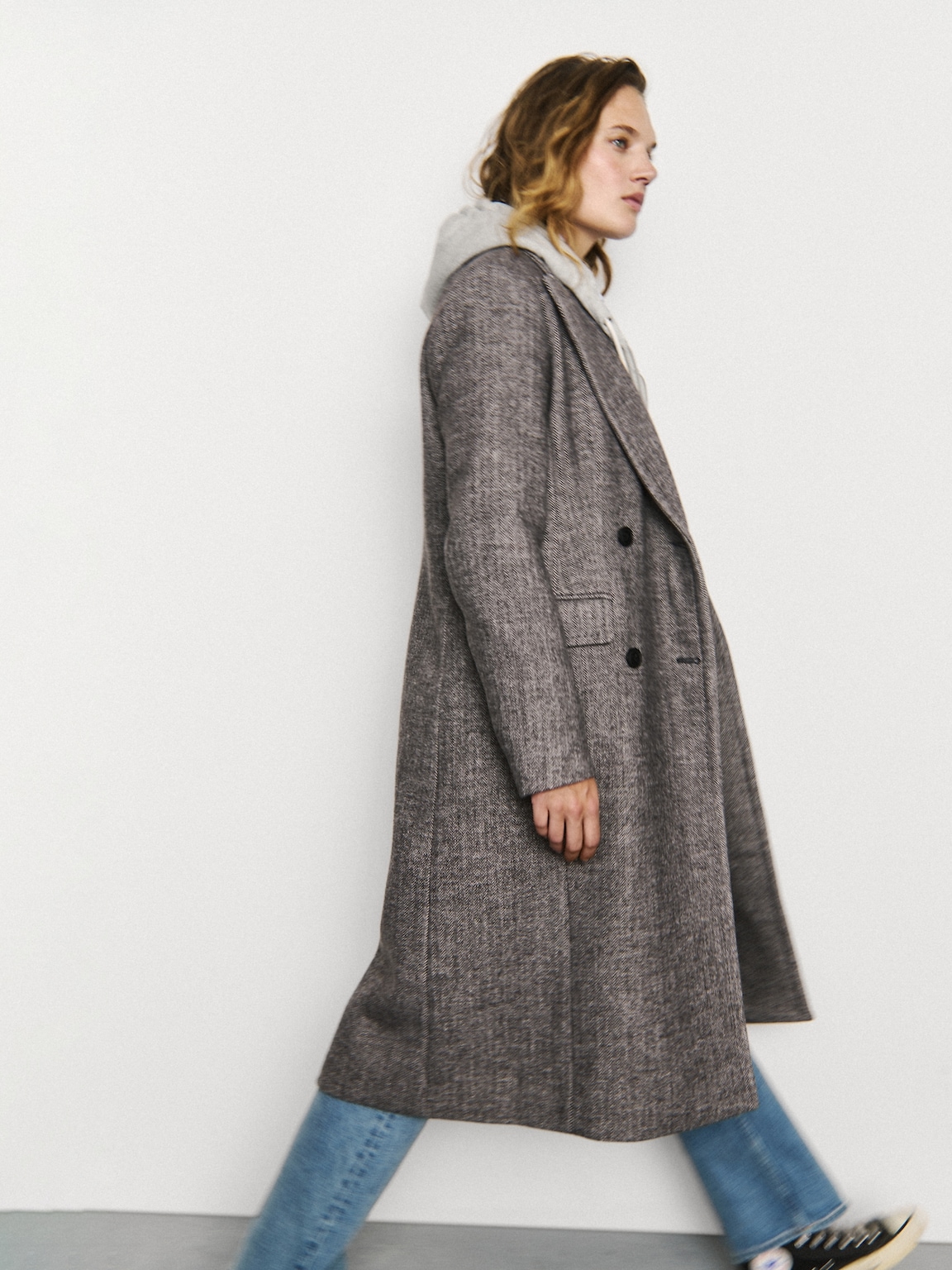 Wool-Blend Chesterfield Coat