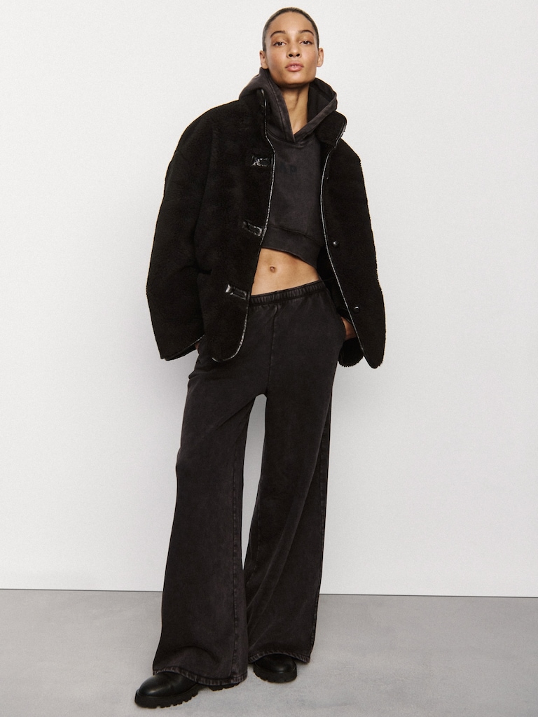 VintageSoft Baggy Wide-Leg Sweatpants