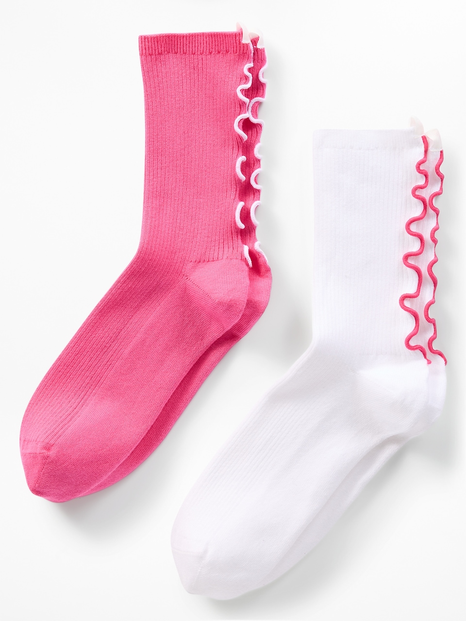 Athleta Ruffle Novelty Everyday Crew Sock 2-Pack