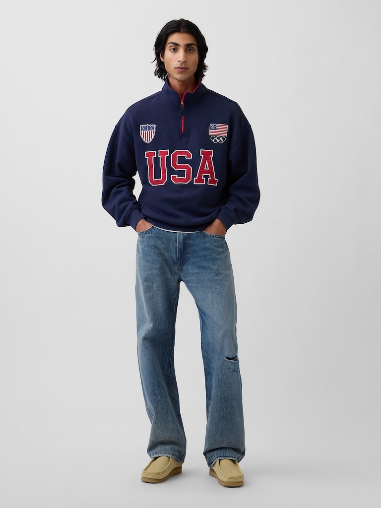Adult Team USA Heavyweight Quarter-Zip Pullover