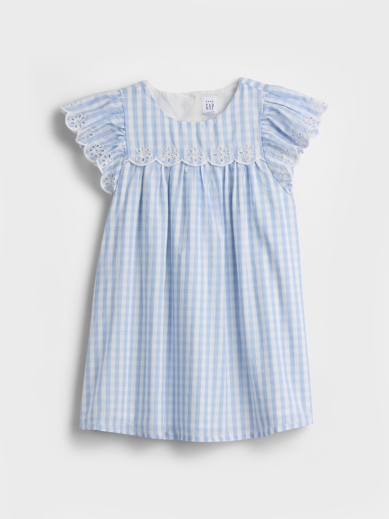 Baby & Toddler Eyelet Gingham Dress