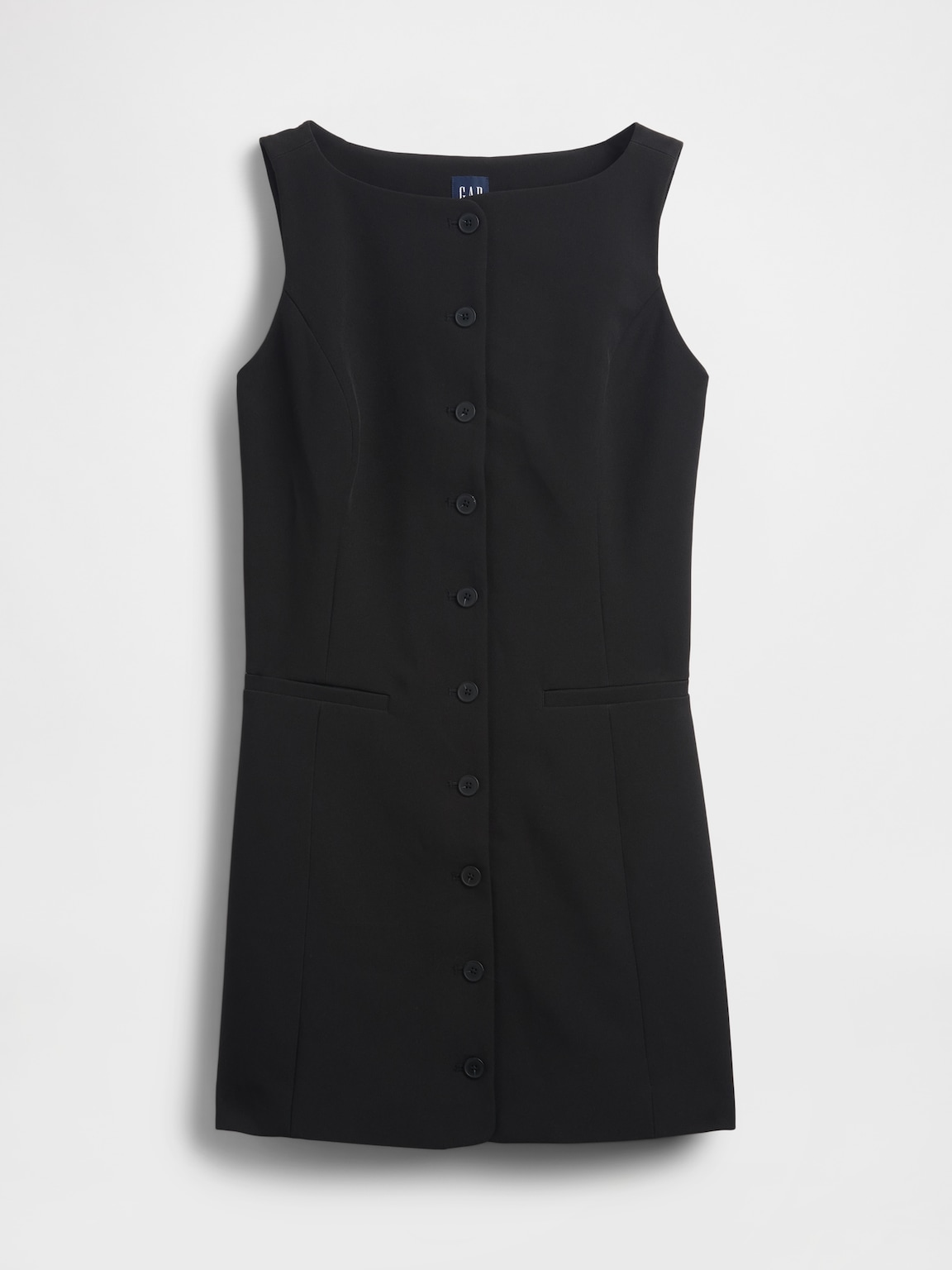 BiStretch Button-Front Mini Dress