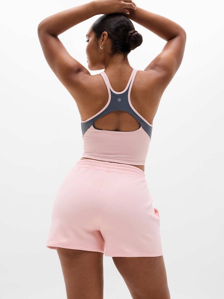 Forever Fleece Mid Rise 4" Short