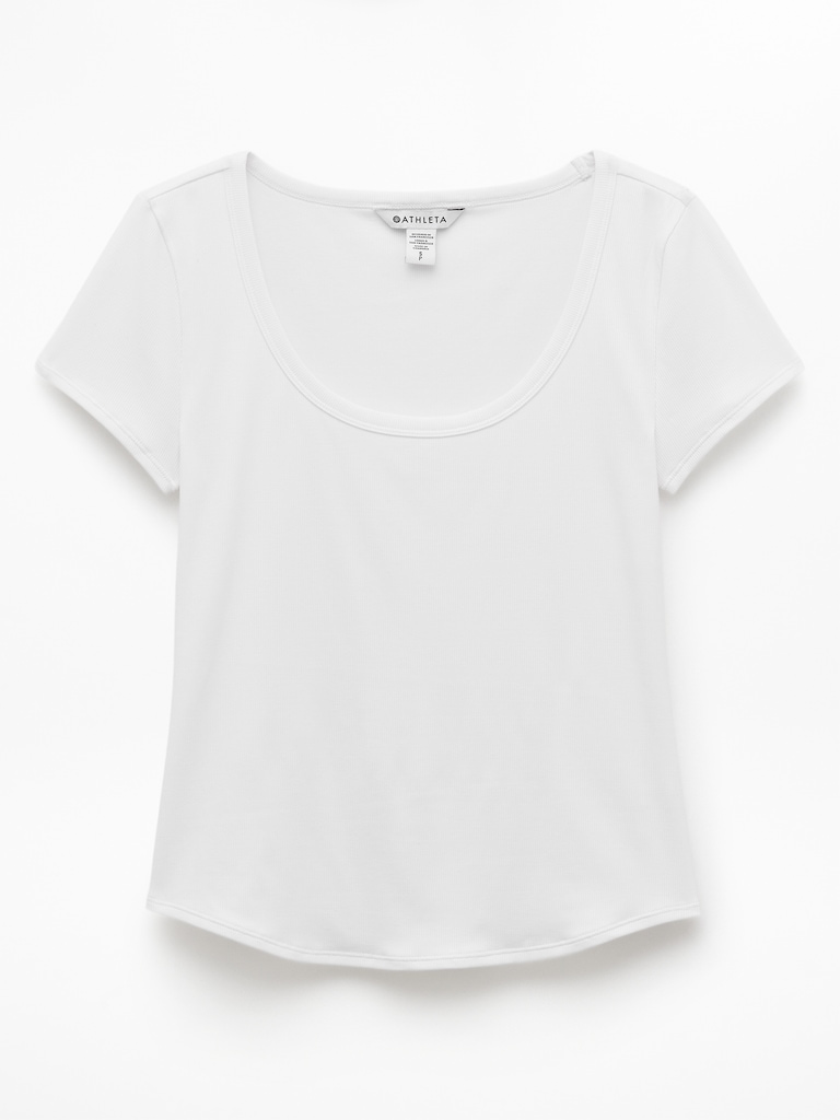 Signature Rib Scoop Tee