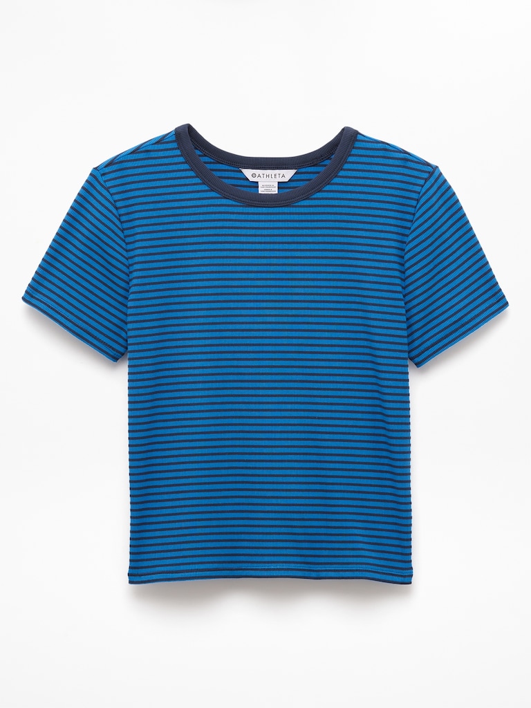 Signature Rib Crop Tee