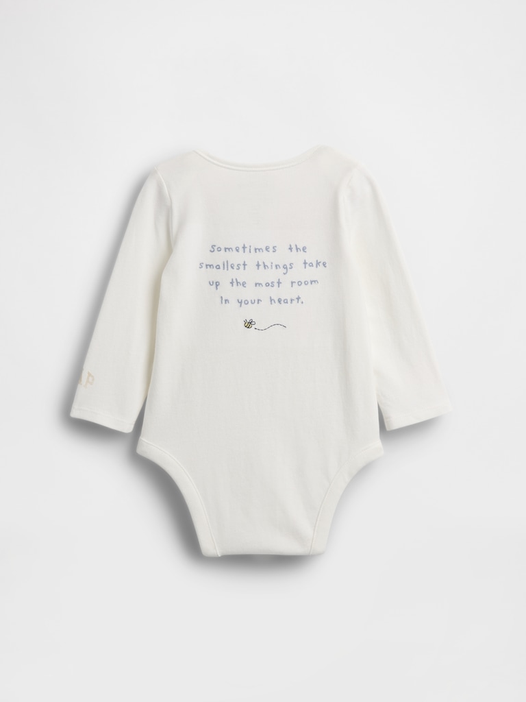 Baby Winnie The Pooh Organic Cotton Bodysuit