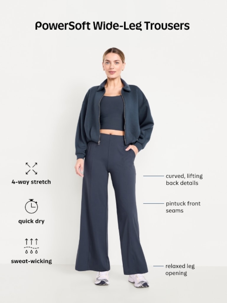 High-Waisted PowerSoft Trouser Pants