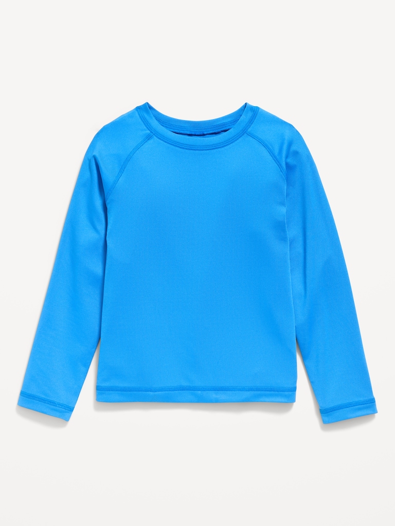 Long-Sleeve Rashguard Graphic Swim Top for Toddler Boys