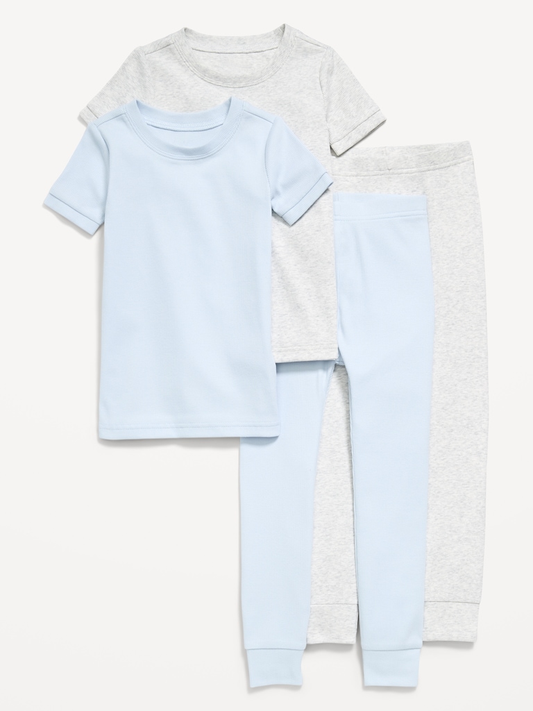 Printed Snug-Fit Pajama 4-Piece for Toddler & Baby
