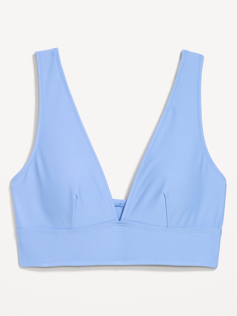 Matte Longline Bikini Swim Top
