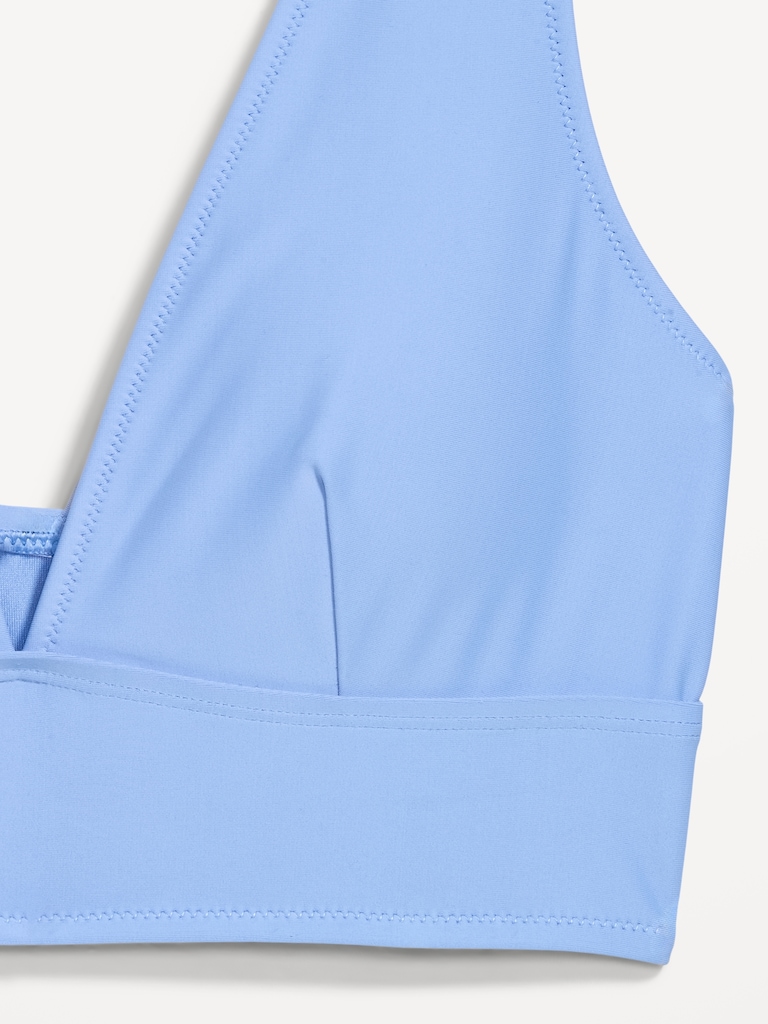 Matte Longline Bikini Swim Top