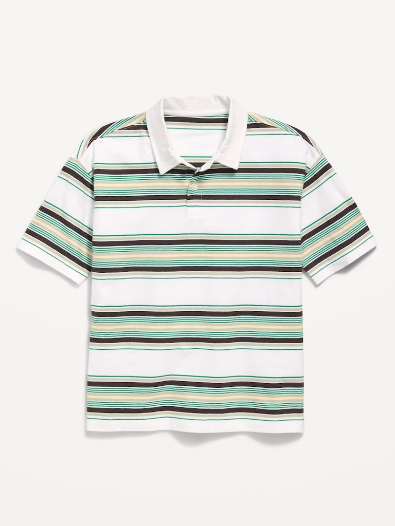 Oversized Striped Polo Shirt for Boys