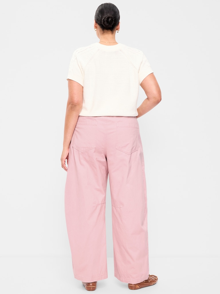 Mid-Rise Barrel Chino Pants