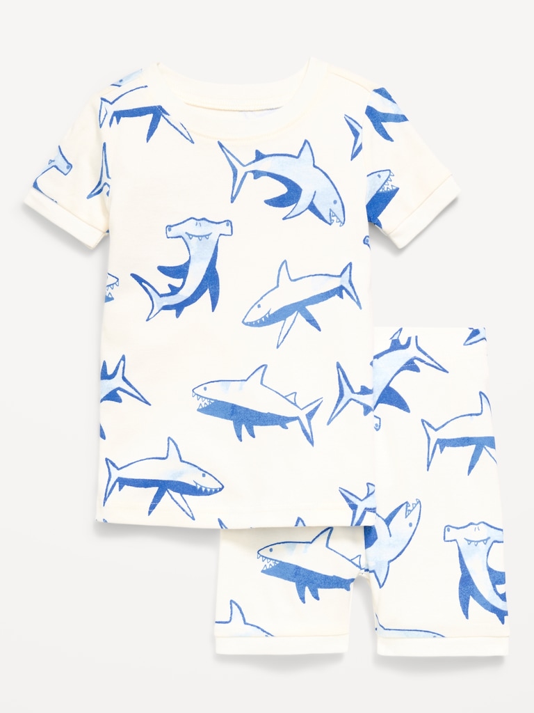 Printed Snug-Fit Pajama Set for Toddler & Baby