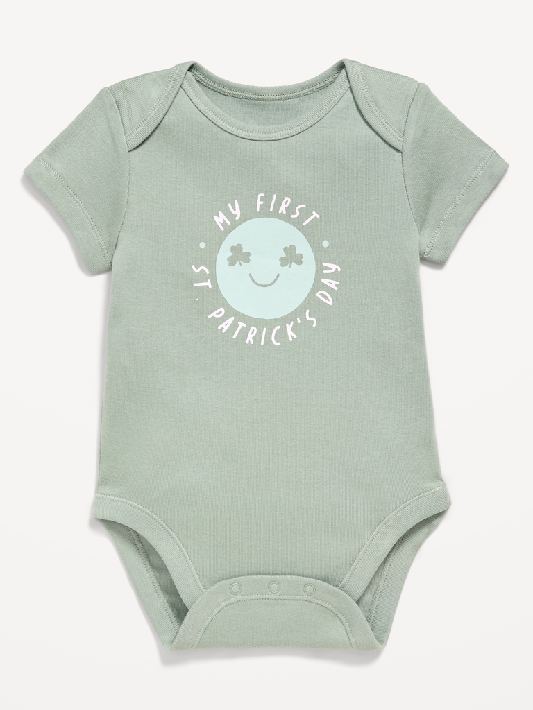 Short-Sleeve Graphic Bodysuit for Baby