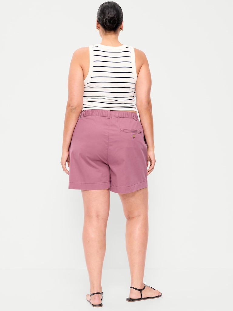 High-Waisted OGC Chino Shorts -- 6-inch inseam