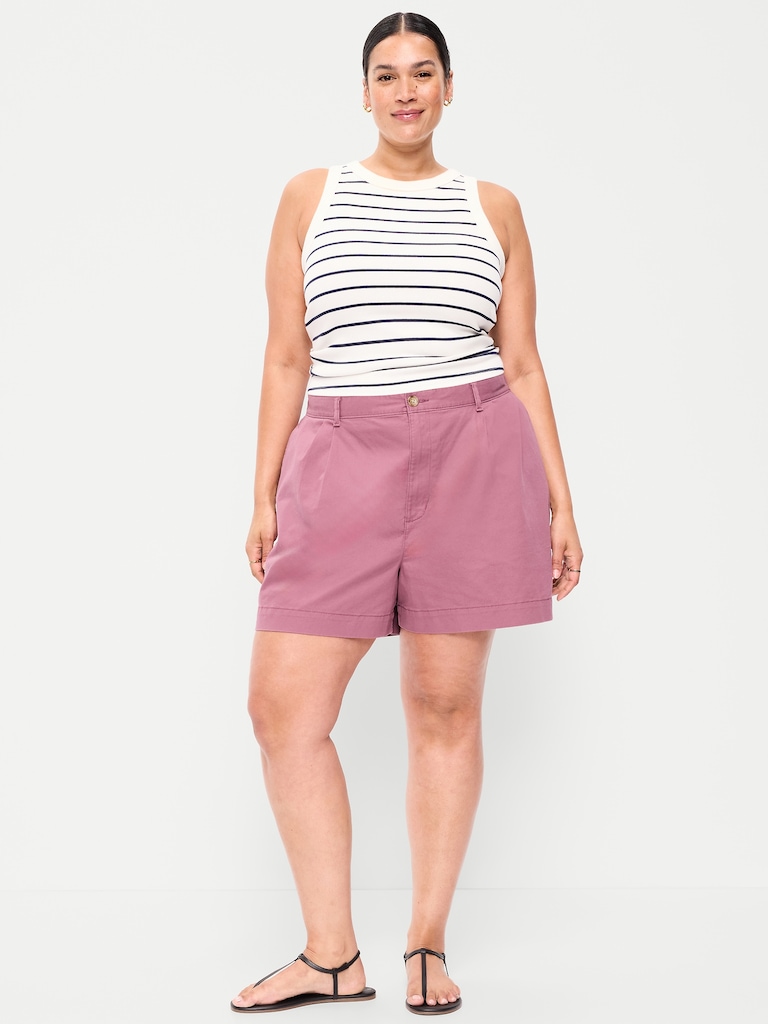 High-Waisted OGC Chino Shorts -- 6-inch inseam