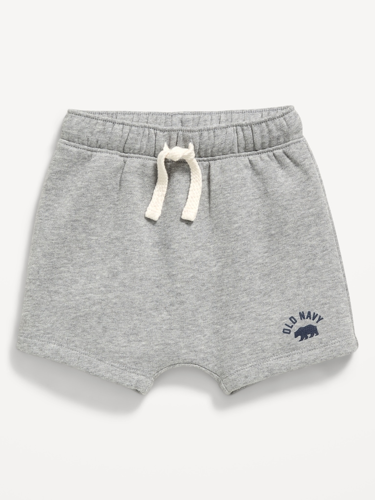 Printed Logo-Graphic Fleece Shorts for Baby