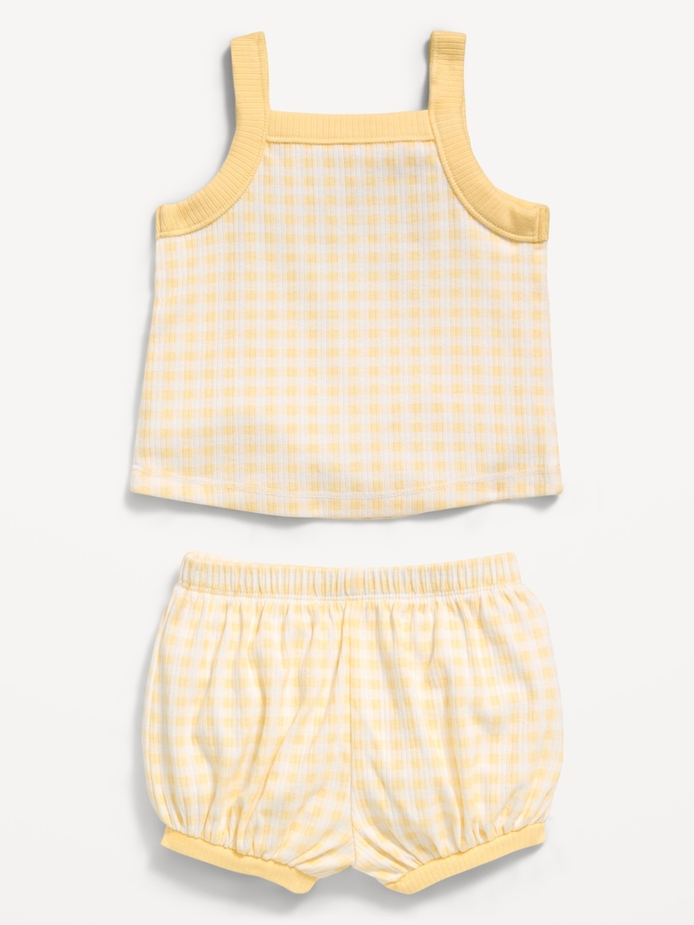 Ribbed Cami Tank and Shorts Set for Baby