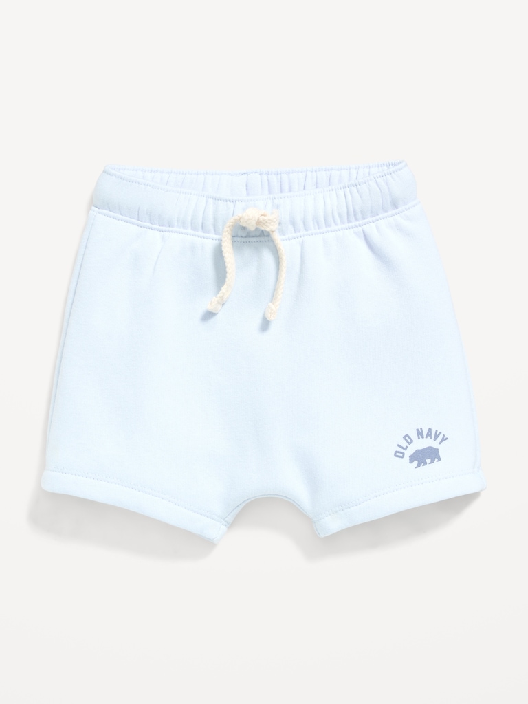 Printed Logo-Graphic Fleece Shorts for Baby