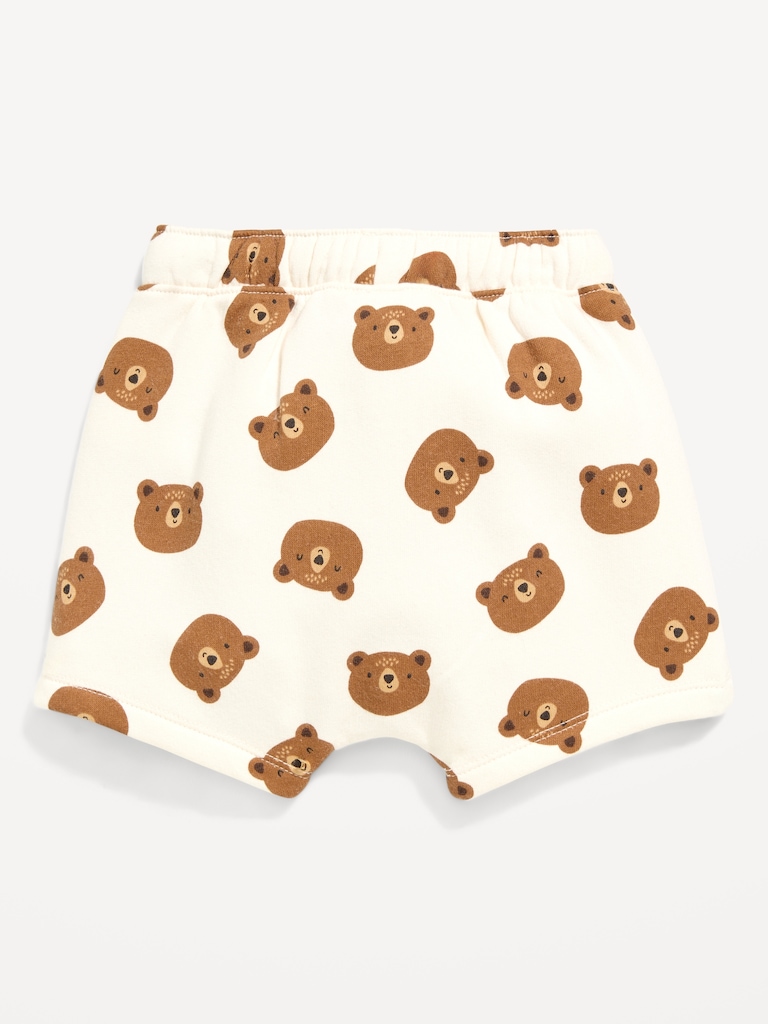 Printed Logo-Graphic Fleece Shorts for Baby