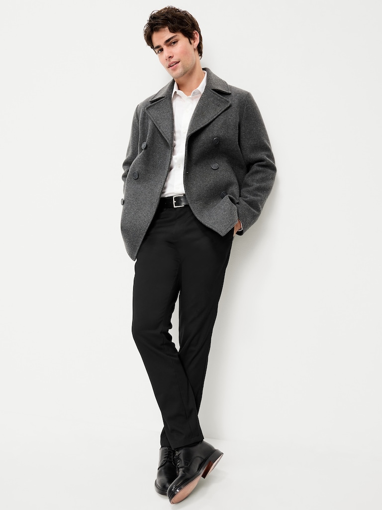 Slim-Fit Twill Dress Pants