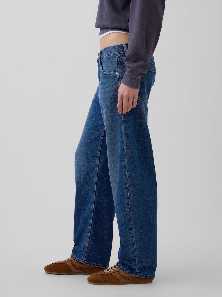 Low Rise Barrel Jeans