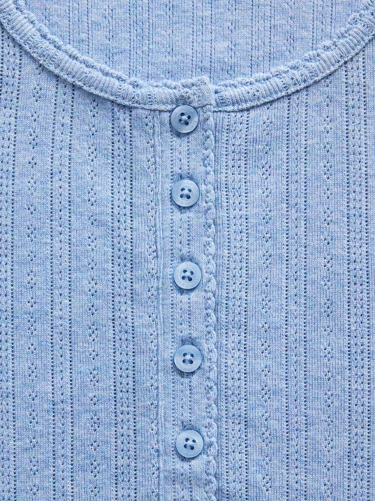 Gap × Summer Fridays Pointelle Henley PJ Top