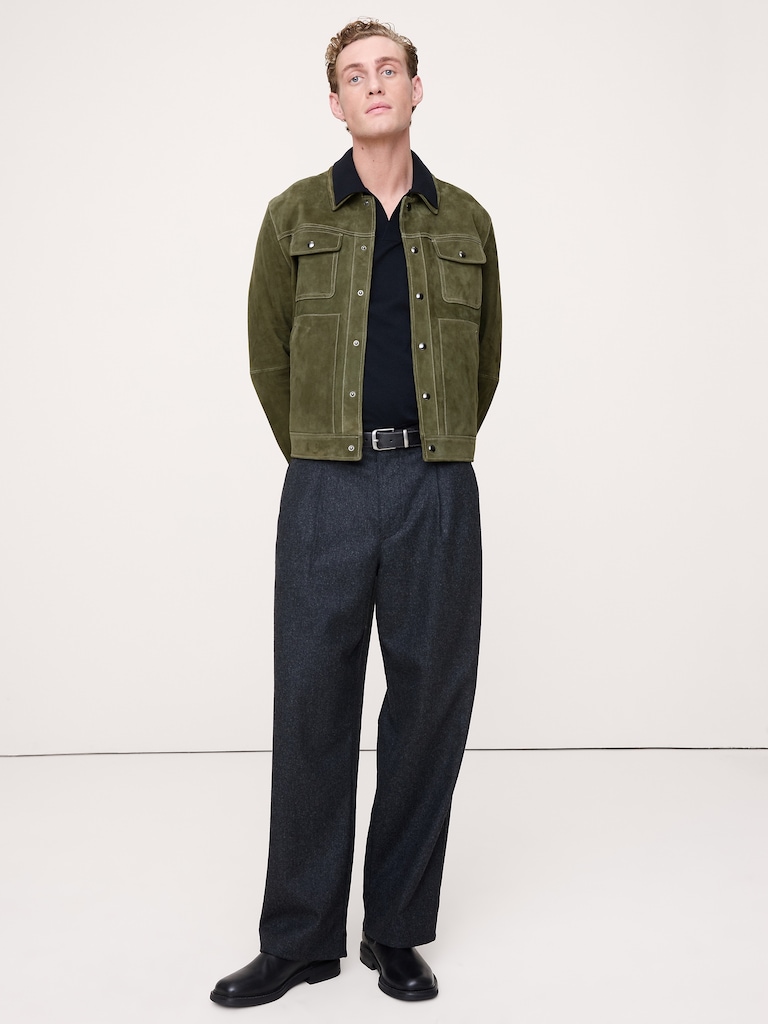 Suede Trucker Jacket