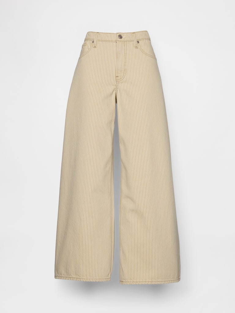 Low Slung Stripe Extra Baggy Jeans