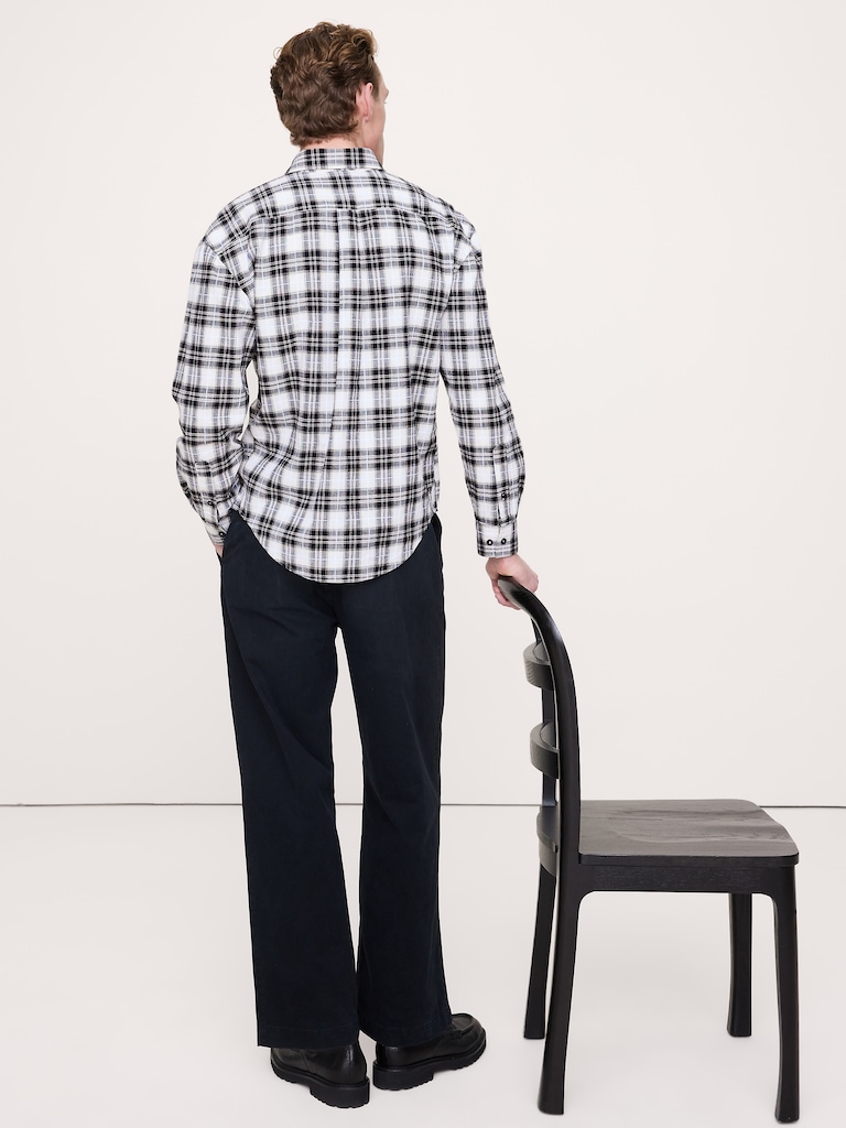 Relaxed-Fit Slub Cotton Shirt