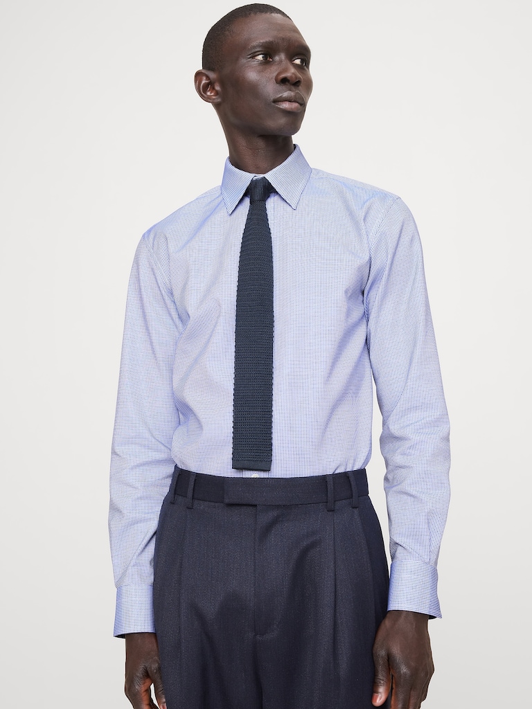 Slim-Fit Wrinkle-Resistant Dress Shirt