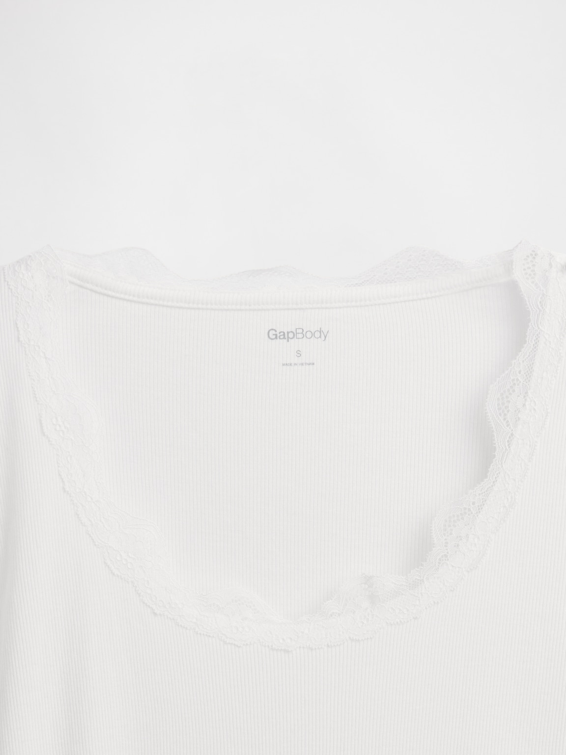 Mini Rib Lace-Trim PJ Top