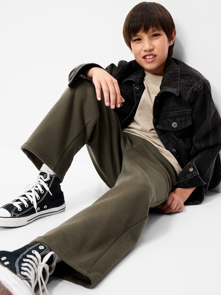 Straight Fleece Sweatpants for Boys