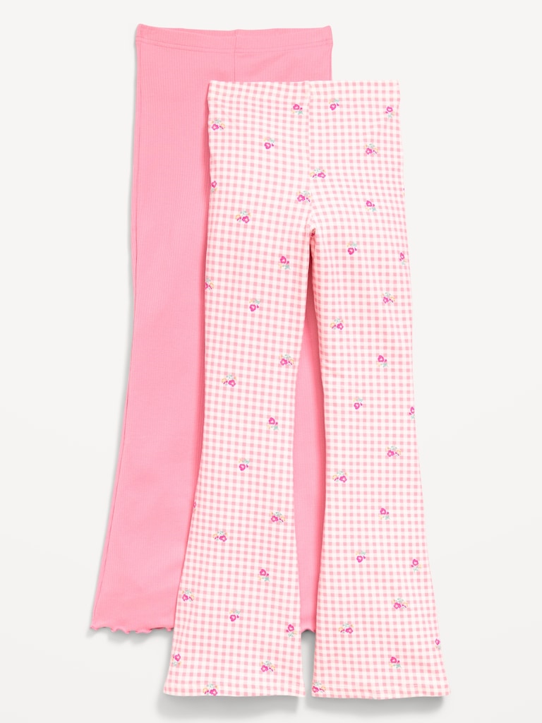 High-Waisted Flare Leggings 2-Pack for Girls