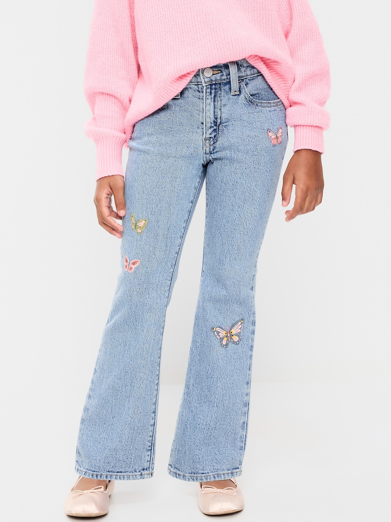 High-Waisted Flare-Leg Jeans for Girls