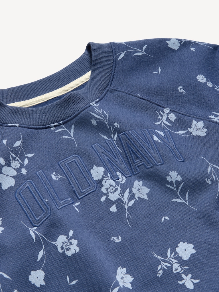 Vintage Crew-Neck Logo-Graphic Sweatshirt