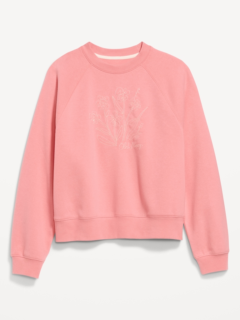 Vintage Crew-Neck Logo-Graphic Sweatshirt