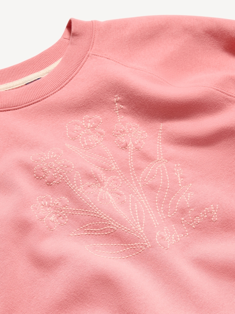 Vintage Crew-Neck Logo-Graphic Sweatshirt