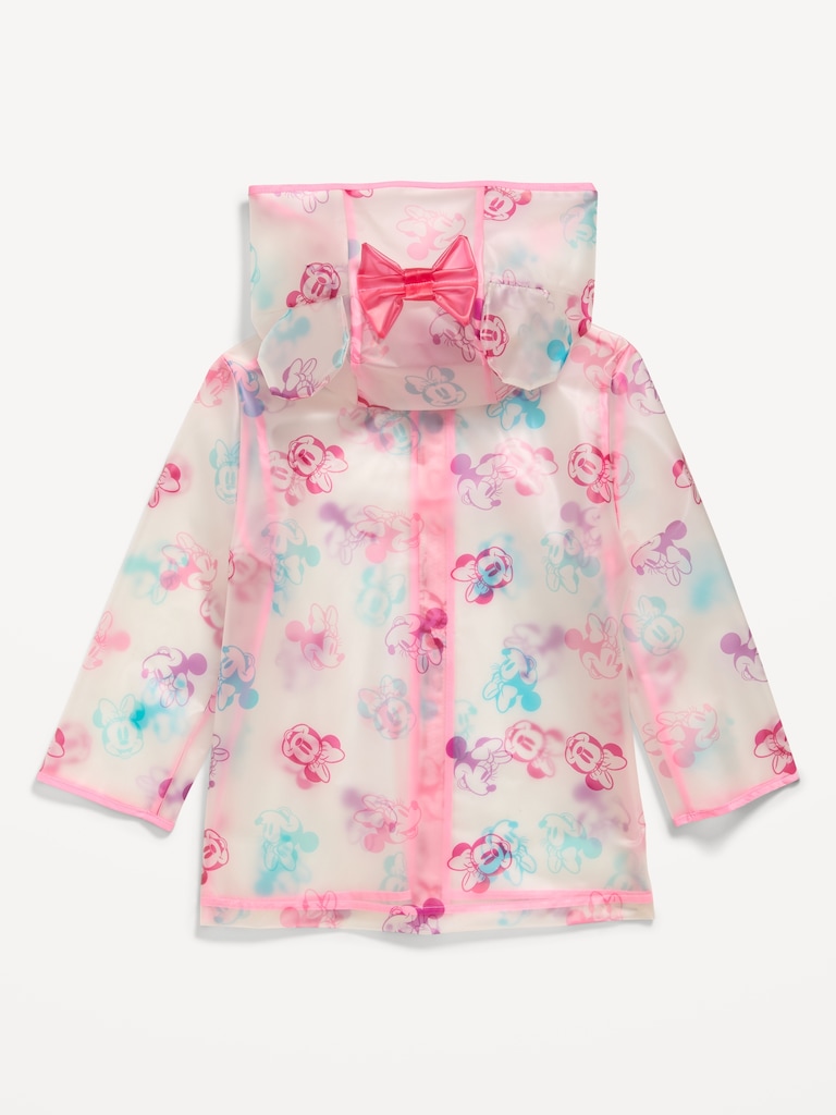 Disney© Minnie Mouse Clear Rain Jacket for Toddler Girls
