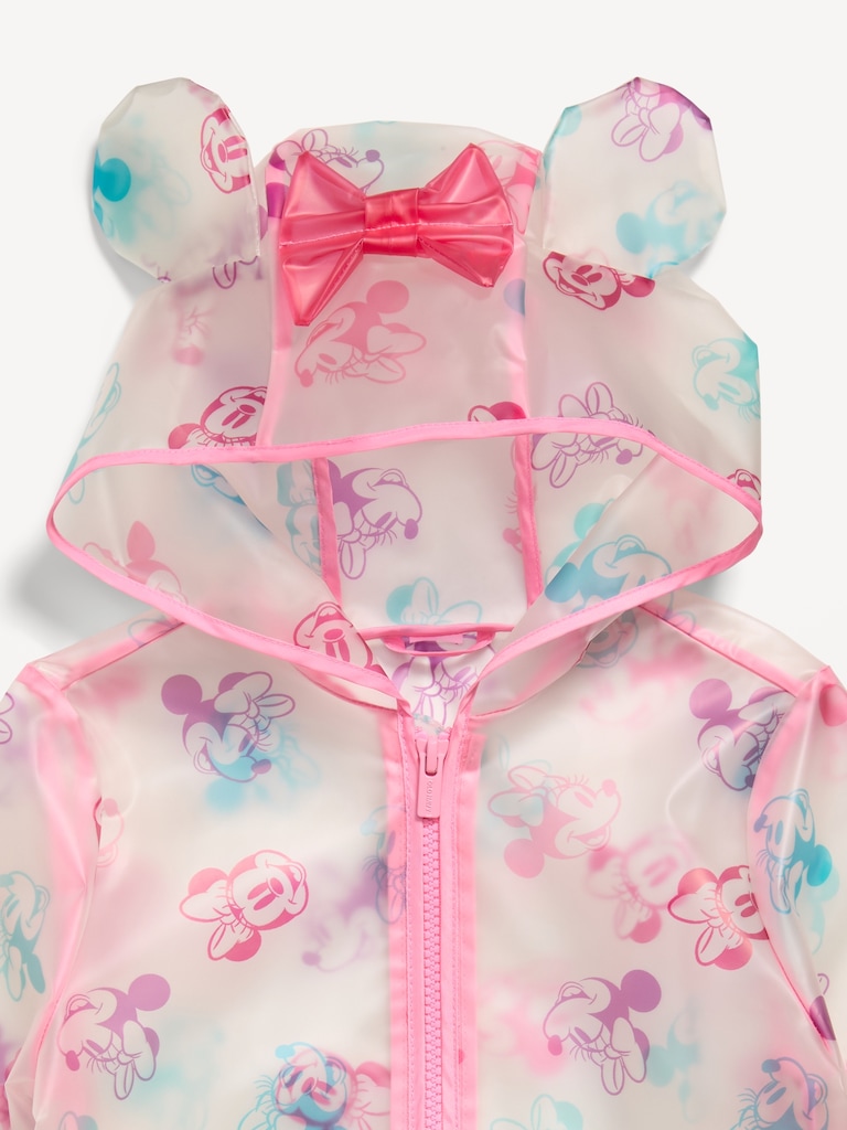 Disney© Minnie Mouse Clear Rain Jacket for Toddler Girls