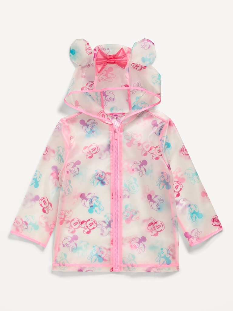 Disney© Minnie Mouse Clear Rain Jacket for Toddler Girls