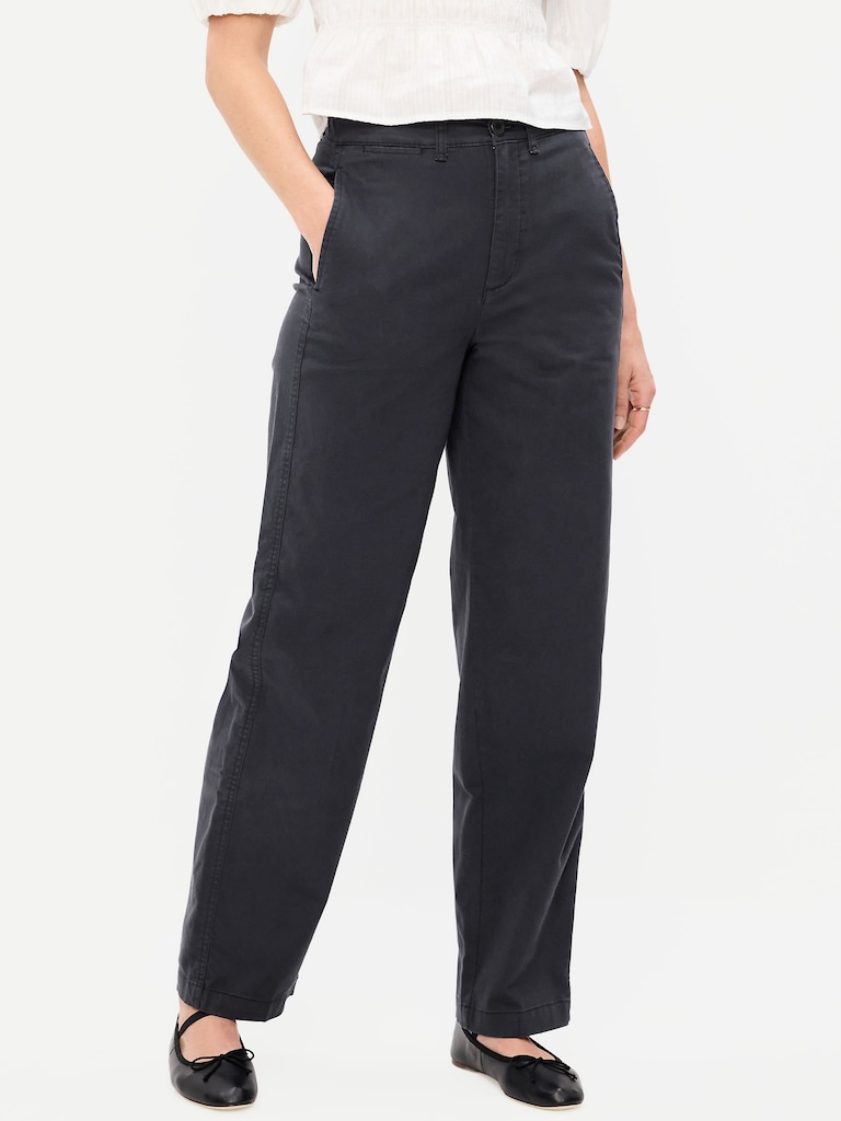 High-Waisted OGC Chino Full Length Straight Pants